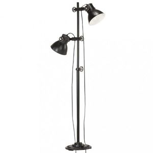 Stojacia lampa s 2 svietidlami liatina Dekorhome vyobraziť