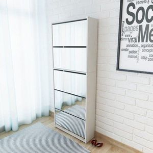 Botník päťradový zrkadlo Dekorhome vyobraziť
