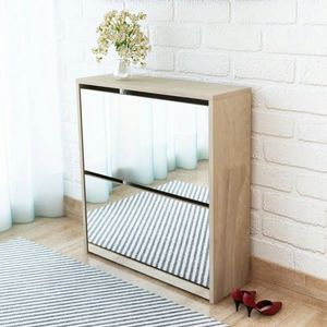 Botník so zrkadlom DTD Dekorhome vyobraziť