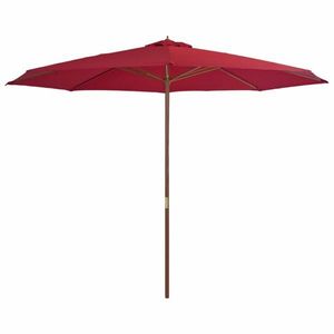 Slnečník Ø 350 cm látka / drevo Dekorhome vyobraziť