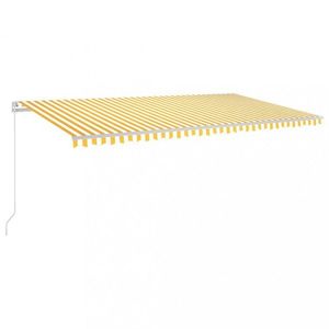 Ručne zaťahovacia markíza s LED svetlom 600x350 cm Dekorhome vyobraziť