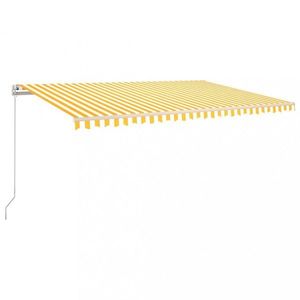 Ručne zaťahovacia markíza s LED svetlom 500x350 cm Dekorhome vyobraziť