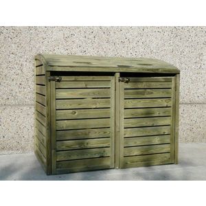 Drevený box na popolnice Dekorhome vyobraziť