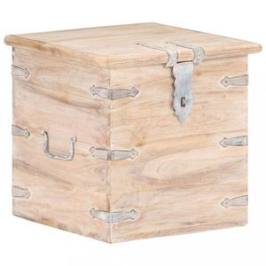 Úložná truhla akácie / kov Dekorhome vyobraziť