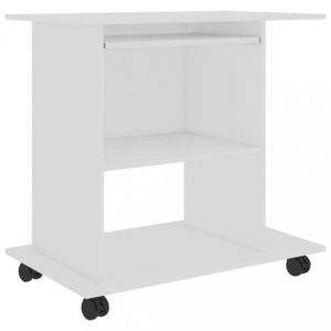 PC stôl na kolieskach 80x50 cm Dekorhome vyobraziť