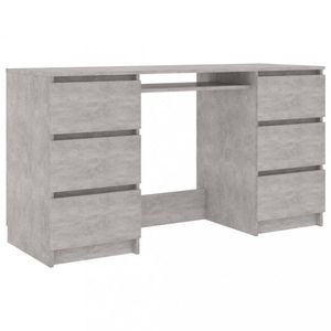 Písací stôl so 6 zásuvkami 140x50 cm Dekorhome vyobraziť