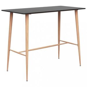 Barový stôl MDF / kov Dekorhome Bílá vyobraziť
