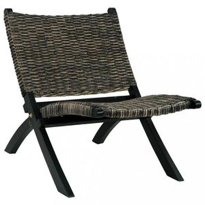 Relaxačné kreslo ratan / mahagón Dekorhome vyobraziť