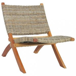Relaxačné kreslo ratan / mahagón Dekorhome vyobraziť