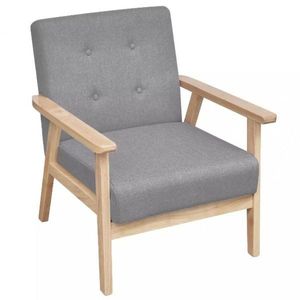 Kreslo textil / drevo Dekorhome vyobraziť