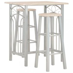 Barový set kov / MDF / drevo Dekorhome vyobraziť