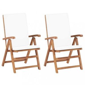 Záhradné stoličky 2 ks teakové drevo Dekorhome vyobraziť