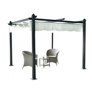 Hliníková pergola so zaťahovacou strechou 2, 92 x 2, 92 m Dekorhome vyobraziť