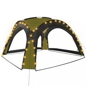 Párty stan s LED svetlami 3, 6x3, 6 m Dekorhome vyobraziť