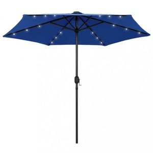 Záhradný slnečník s LED svetlami Ø 270 cm Dekorhome vyobraziť