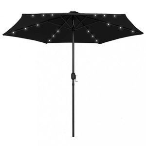 Záhradný slnečník s LED svetlami Ø 270 cm Dekorhome vyobraziť