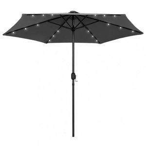 Záhradný slnečník s LED svetlami Ø 270 cm Dekorhome vyobraziť
