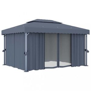 Záhradný altán 3 x 4 m Dekorhome Biela vyobraziť