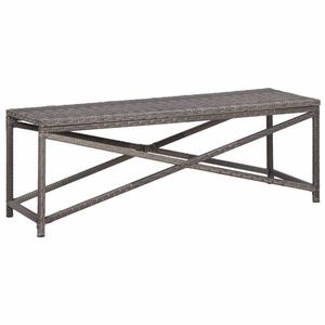Záhradná lavica polyratan Dekorhome vyobraziť