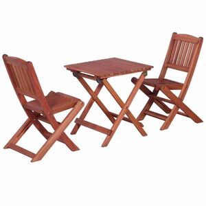 Detský bistro set eukalyptové drevo Dekorhome vyobraziť