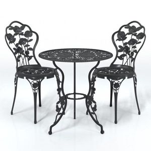 Záhradný bistro set 3 ks liaty hliník Dekorhome vyobraziť