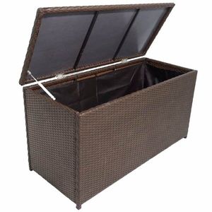 Záhradný úložný box polyratan Dekorhome vyobraziť