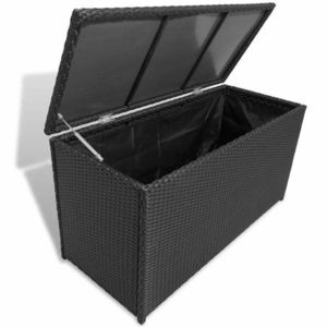 Záhradný úložný box polyratan Dekorhome vyobraziť
