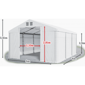 Skladový stan 5x6m PROFI vyobraziť