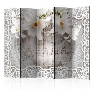 Paraván Lilies and Quilted Background Dekorhome vyobraziť