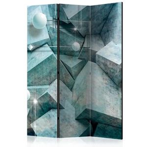Paraván Concrete Cubes (Green) Dekorhome vyobraziť