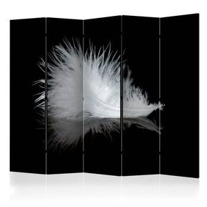 Paraván White feather Dekorhome vyobraziť