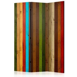 Paraván Wooden rainbow Dekorhome vyobraziť