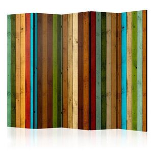 Paraván Wooden rainbow Dekorhome vyobraziť