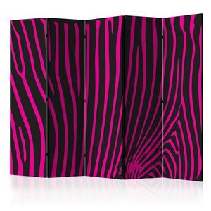 Paraván Zebra pattern (violet) Dekorhome vyobraziť