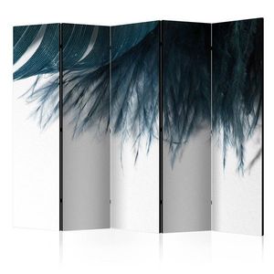 Paraván Dark Blue Feather Dekorhome vyobraziť