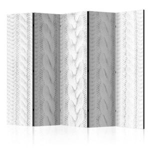 Paraván White Knit Dekorhome vyobraziť