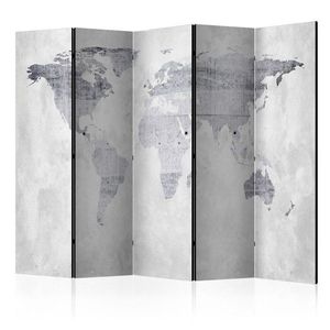 Paraván Concrete Map Dekorhome vyobraziť