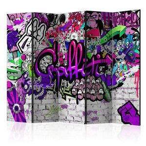 Paraván Purple Graffiti Dekorhome vyobraziť