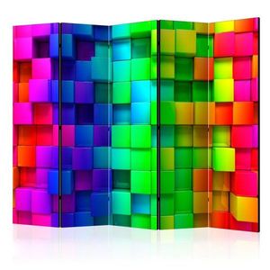 Paraván Colourful Cubes Dekorhome vyobraziť
