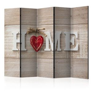 Paraván Home and red heart Dekorhome vyobraziť