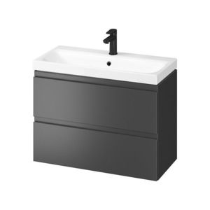 CERSANIT - SET B813 MODUO SLIM 80 ANTRACIT DSM (skrinka + umývadlo) S801-468-DSM vyobraziť