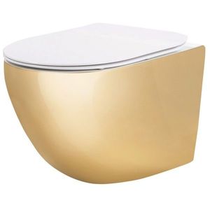 REA - Závesná WC misa Carlo Mini Tornado NF WHITE GOLD REA-C6808 vyobraziť