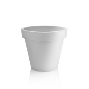 PLASTKON Dekoratívny kvetináč Metro Twist'n'Roll 39 cm biela, 39 cm vyobraziť