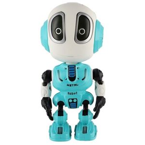 Teddies Robot ECHO opakujúci vety, 12 cm, kov, so zvukom a svetlom vyobraziť