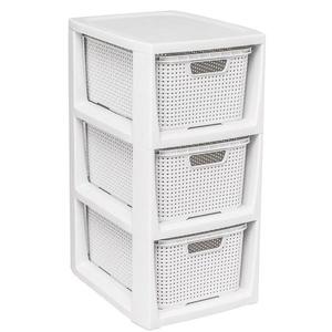 Ratanový úložný regál 3 x 7l vyobraziť
