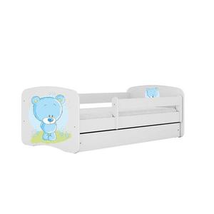 Detská Posteľ. Babydreams+Sz+M Biely 80x160 Medveď Modrý vyobraziť