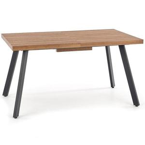 Stôl Berlin 90x160 mdf/oceľ – medový orech/čierna vyobraziť