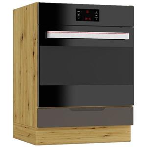 Kuchynská skrinka Cosmo Isabel Dk60 Mocca Grey/Dub Artisan vyobraziť