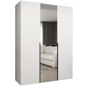Skriňa Alicante II 150 biela/čierna vyobraziť