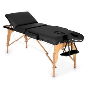 KLARFIT MT 500, masážny stôl, 210 cm, 200 kg, sklápací, jemný povrch, taška, čierny vyobraziť